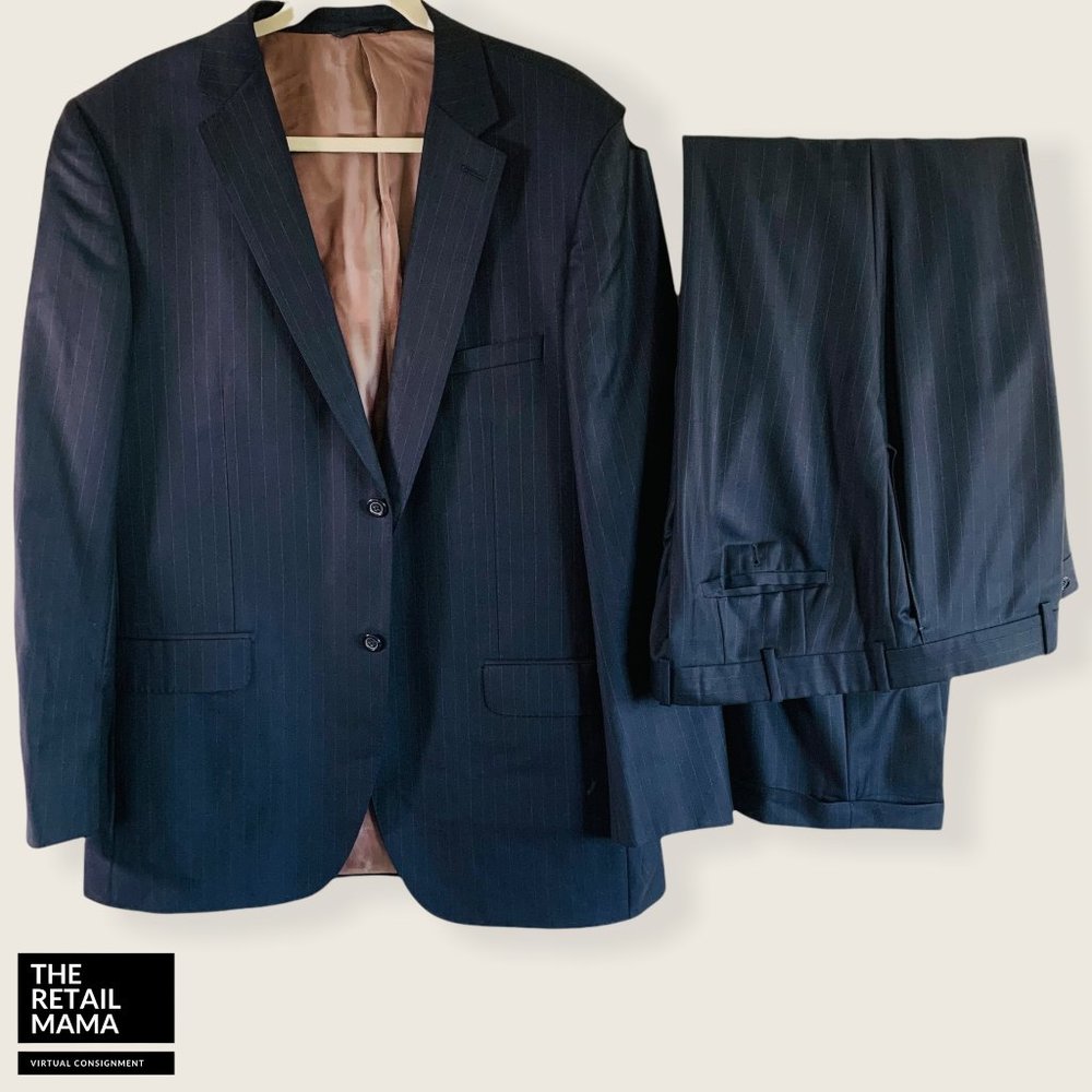 Ermenegildo Zegna Navy Blue Mens Suit Set